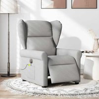Sillón Reclinable Eléctrico con Masaje y Tela