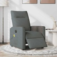 Sillón Reclinable Eléctrico con Masaje de Tela