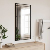 Espejo de Pared Rectangular de Hierro Negro 50x100 Cm