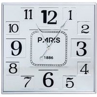 Reloj de Pared Decorativo Redondo Metal/MDF 60cm
