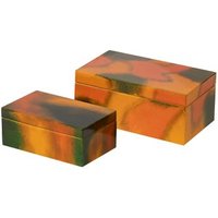 Set 2 Cajas de Madera Decorativas