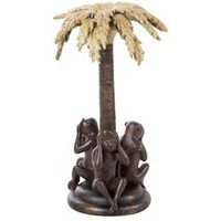 Candelabro Monos Resina 22x21x37 Cm