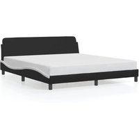 Cama Matrimonial Estructura con Cabecero de Cuero Sintético Cfw197058