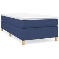 Cama Individual Estructura Box Spring Tela 100x200 Cm Cama Individual Estructura Box Spring Tela 100x200 Cm