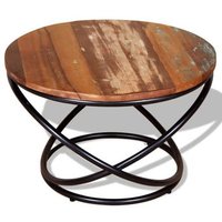 Mesa de Centro de Madera Maciza Reciclada 60x60x40 cm (CFW773029)