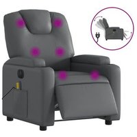 Sillón Reclinable Eléctrico de Cuero Sintético