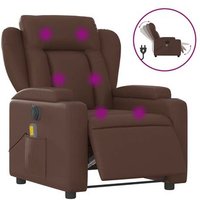 Sillón De Masaje Eléctrico con Cuero Sintético