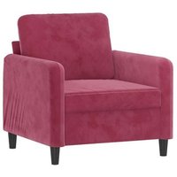 Sillón de Terciopelo Tinto