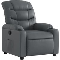 Sillón Reclinable de Cuero Sintético Griscfw792368