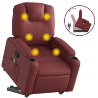 Sillón Reclinable de Masaje con Cuero Artificial