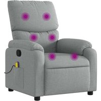 Sillón Reclinable De Masaje y Salón De Tela Gris