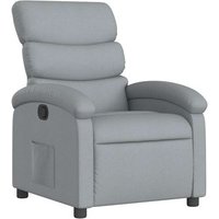 Sillón De Salón Reclinable De Tela Gris