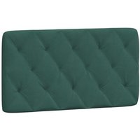 Cabecero De Cama Acolchado Terciopelo Verde Oscuro 100 Cm