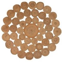 Alfombra Yute Natural 220x220 Cm