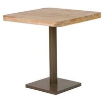 Mesa de Comedor Madera Mango y Metal 70x70x75 cm
