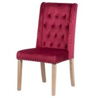 Silla Velvet Capitoné con Tirador 53x53x102 cm