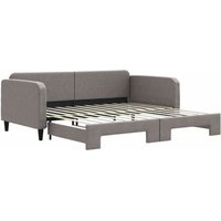 Sofá Cama Individual Tela 100x200 Cm Gris