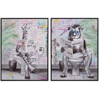 Set 2 Cuadros Decorativos 80x60 Cm