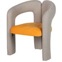 Silla Velvet Amarillo Beige Nova 66x61x76 Cm