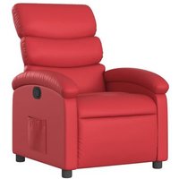 Sillón reclinable de cuero sintético CFW264681