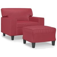 Sillón De Salón Con Taburete