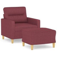 Sillón de salón con taburete