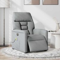 Sillón reclinable con masaje eléctrico de tela
