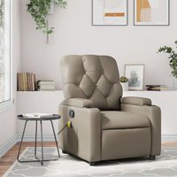 Sillón De Masaje Reclinable Cuero Sintético Sillón De Masaje Reclinable Cuero Sintético