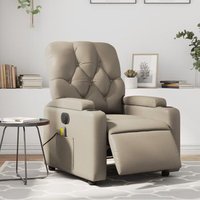 Sillón Reclinable Eléctrico de Masaje de Cuero Sintético Sillón Reclinable Eléctrico de Masaje de Cuero Sintético