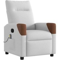 Sillón de Masaje Reclinable Tela Gris CFW113000