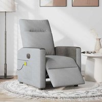 Sillón Reclinable Eléctrico de Masaje Tela CFW807300