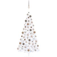 Árbol de Navidad Vidaxl 180 cm con luces y bolas