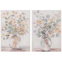 Set de 2 Jarrones Lienzo 50x3x70cm