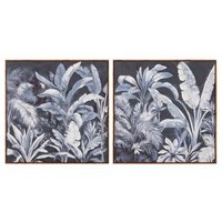 Set 2 Cuadros Árboles 80x4x80 Cm