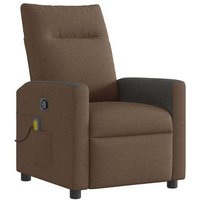 Sillón Reclinable Eléctrico con Masaje Marrón