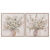 Set 2 Cuadros Jarrones 80x4x80cm