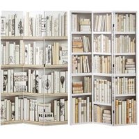 Biombo Lienzo Libros 120x3x180 cm