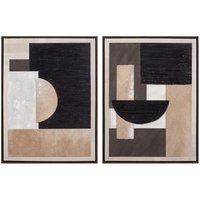 Set 2 Cuadros Decorativos Abstractos 63x4x83 Cm