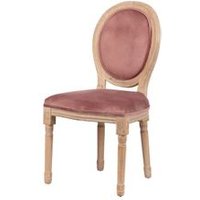 Silla Medallón Patas de Madera