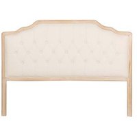 Cabecero Capitoné Lino Madera Caucho 160x4x120 Cm