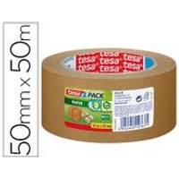 Cinta de Papel Kraft Tesa para Embalaje 50m x 50mm (6 Unidades)