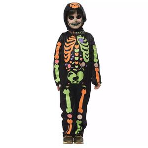 Disfraz de Calavera con Chuches y Brillos para Niños, Talla M Disfraz de Calavera con Chuches y Brillos para Niños, Talla M