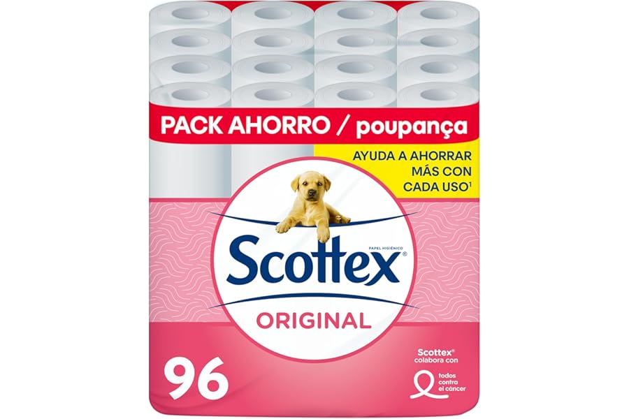 Scottex Papel Higiénico Original 96 rollos