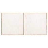 Set 2 Cuadros Decorativos Arroz Con Relieve