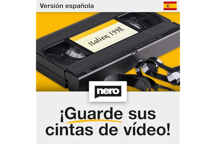 Capturadora de Video NERO S-VHS Hi8 Super 8 a PC