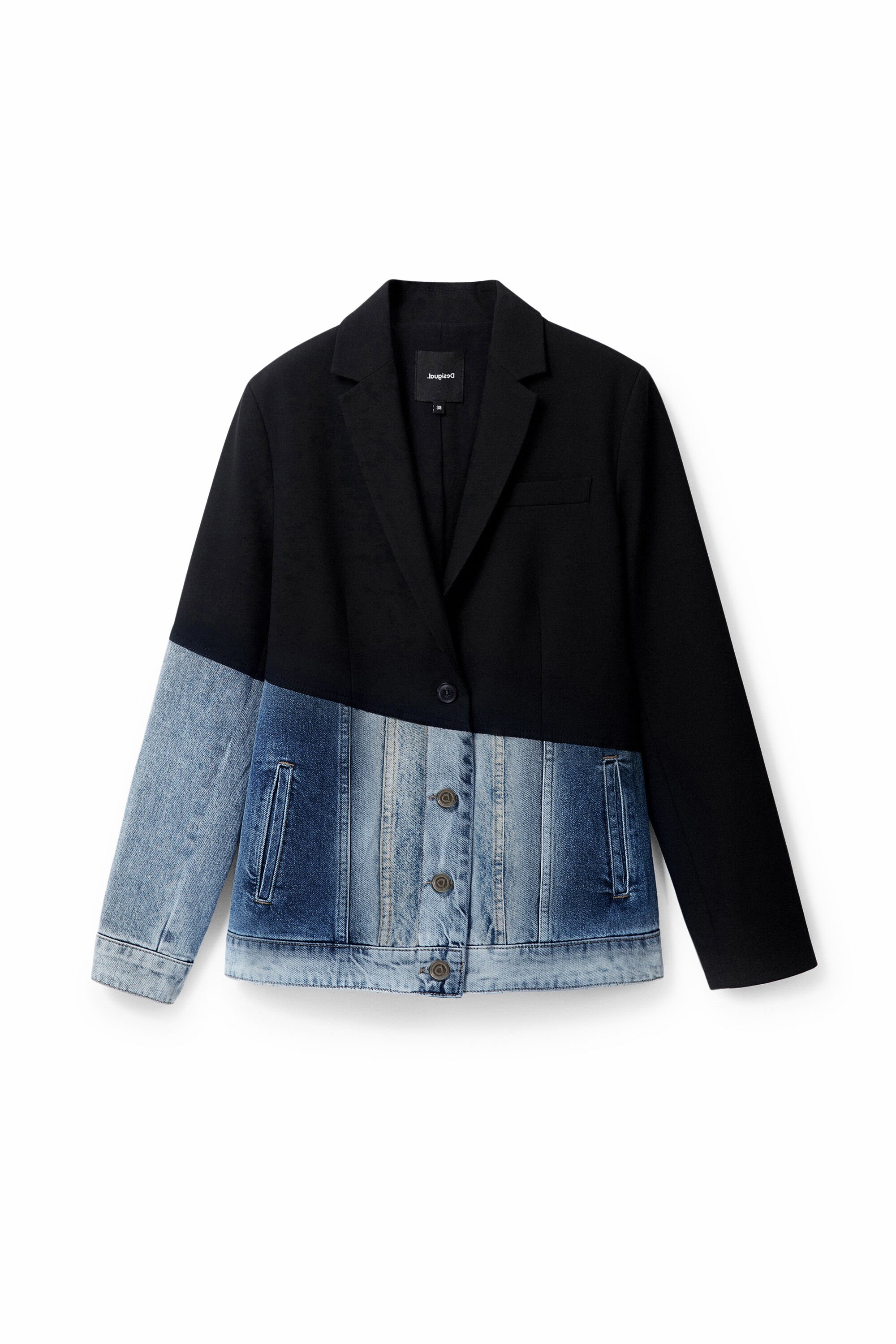 Blazer Híbrida Bimateria Desigual para Hombre