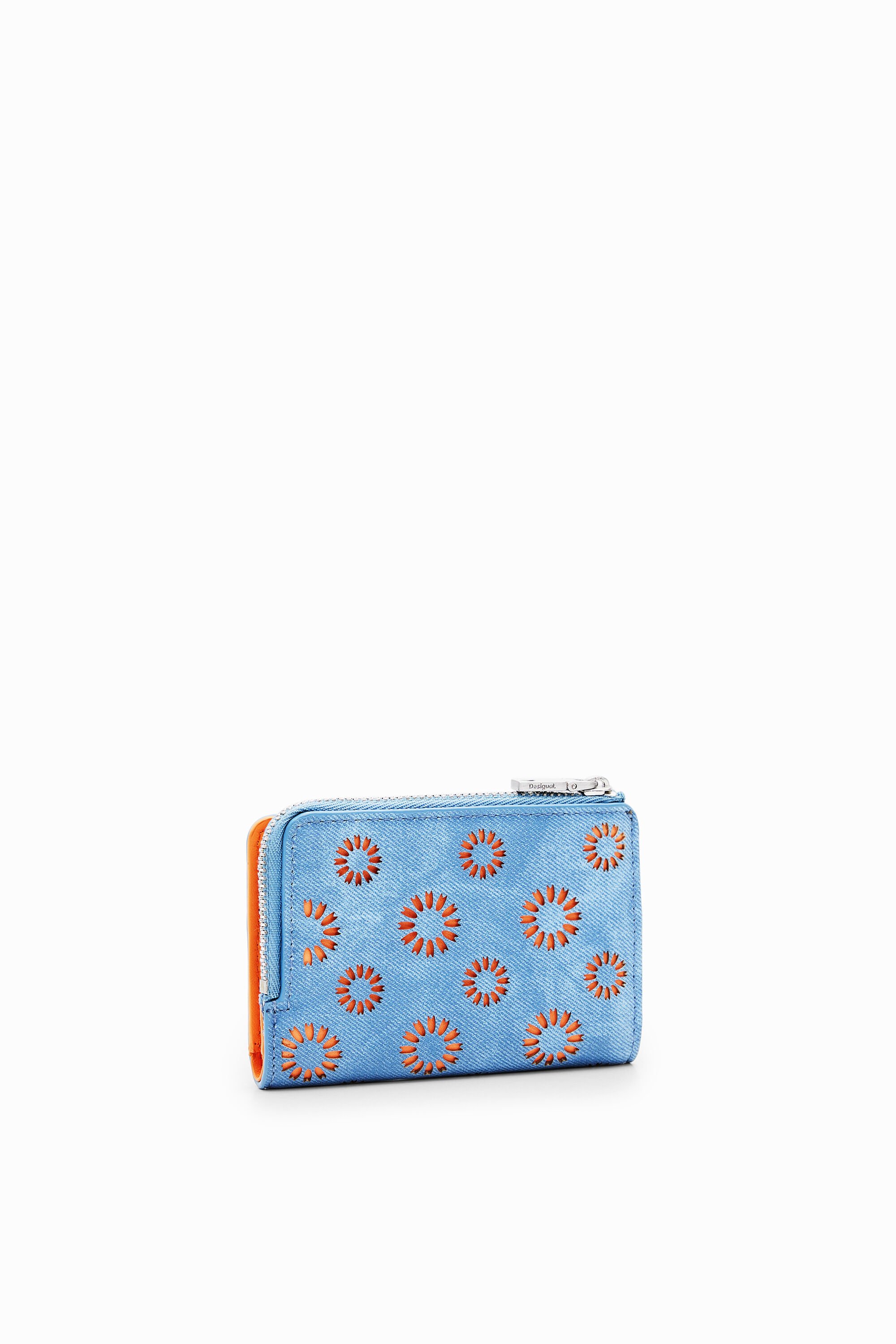 Cartera Desigual S troquelada flores