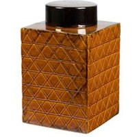 Tibor Ceramica Dorado Naranja 18,5x18,5x30,5 Cm