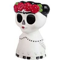 Maceta Cerámica Calavera Mexicana 21x17x31 Cm