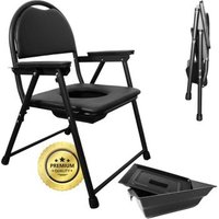 Silla de Inodoro Plegable para Personas Mayores